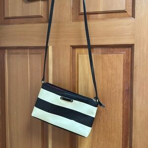 Kate Spade Black and Cream Crossbody Bag